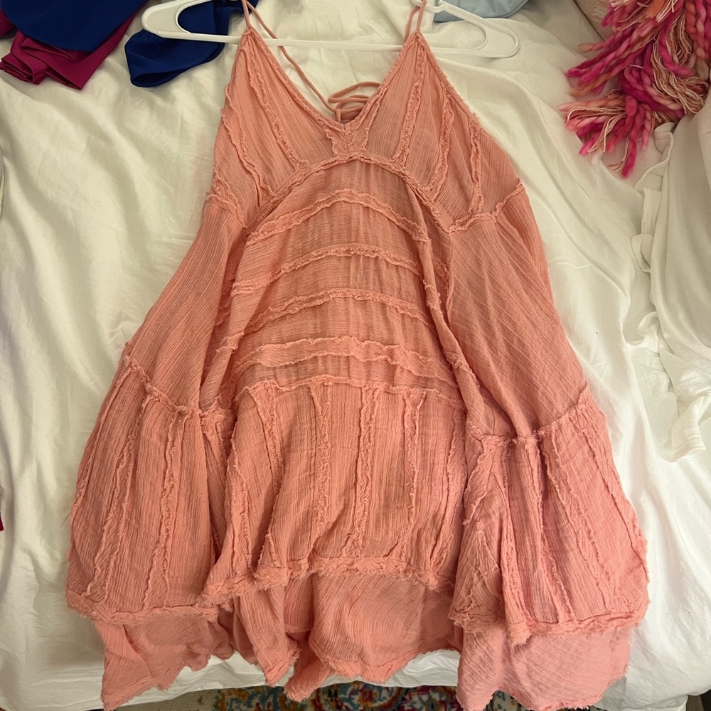 Free people pink mini dress